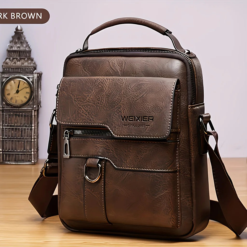 Men Crossbody Bag Vintage Street Style Large Capacity