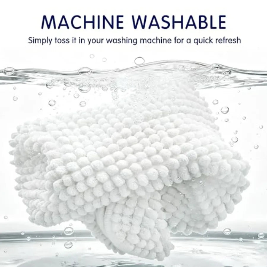 Soft Chenille Bath Rug Machine Washable Quick Dry Shower Mat