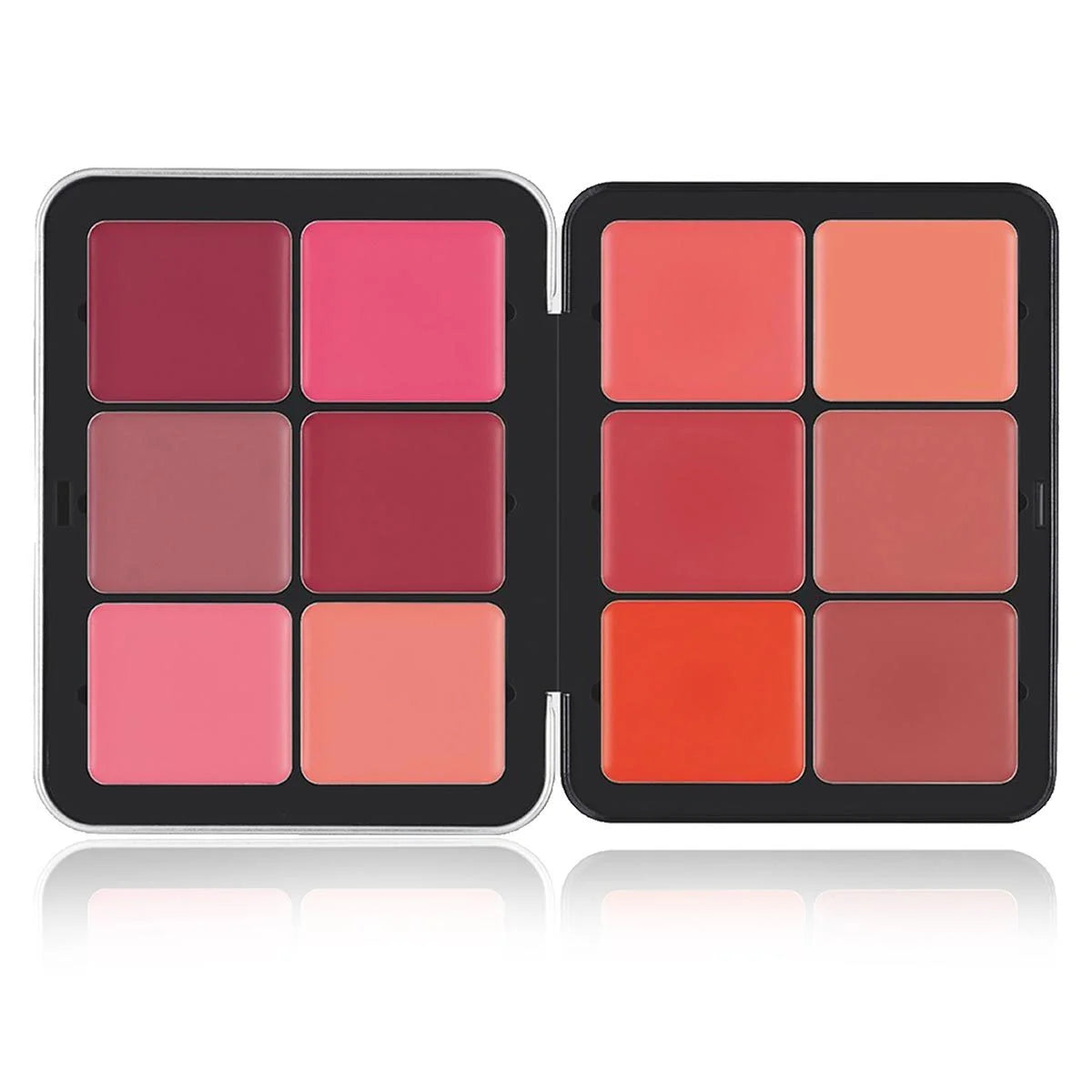 12-Color Blush Cream Multi-Color Shimmering Soft Matte Finish Long-Lasting Easy to Apply Cheek Color for Natural Flawless Look
