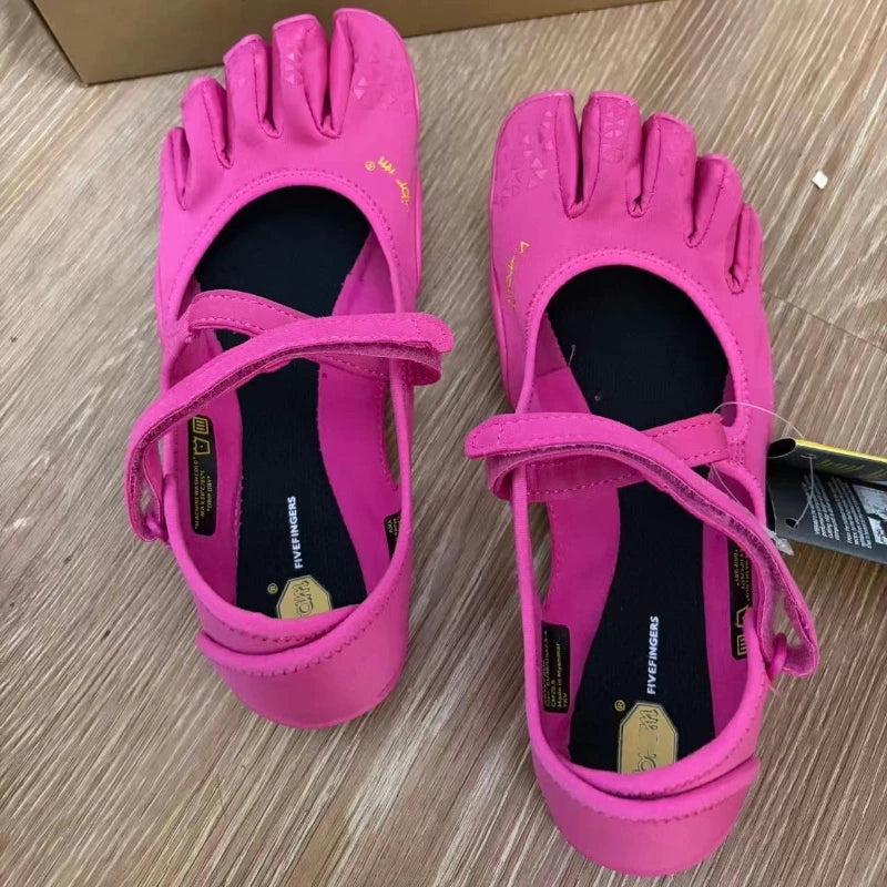 Women Barefoot Five Toe Shoes Anti Slip Yoga Pilates Shoes Lightweight Breathable Fitness Dance Outdoor Training Shoes