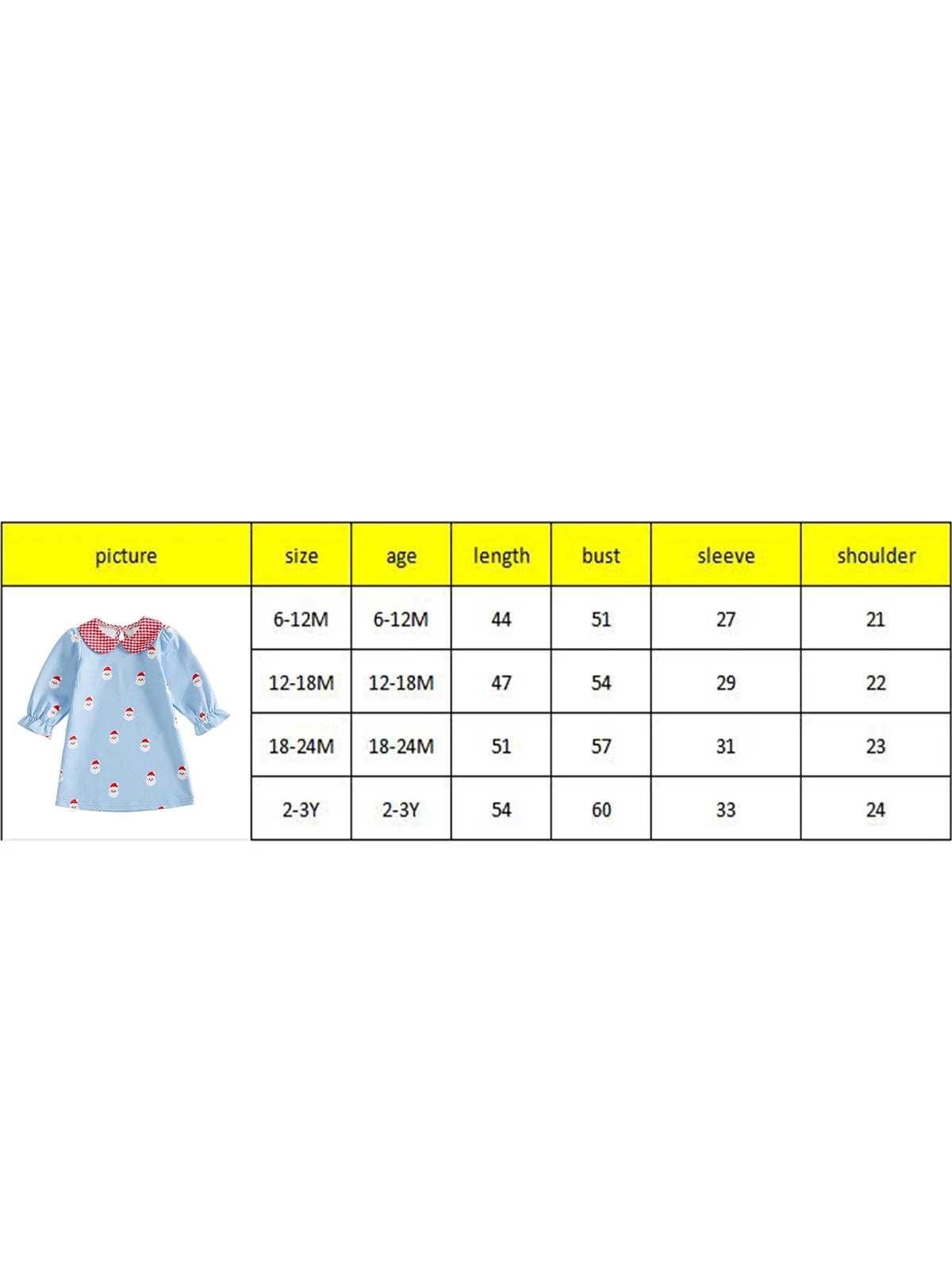 Christmas Santa Print Dress Santa Print Doll Toddler Baby Girl Toddler Dress Print Long Toddler Baby Girl