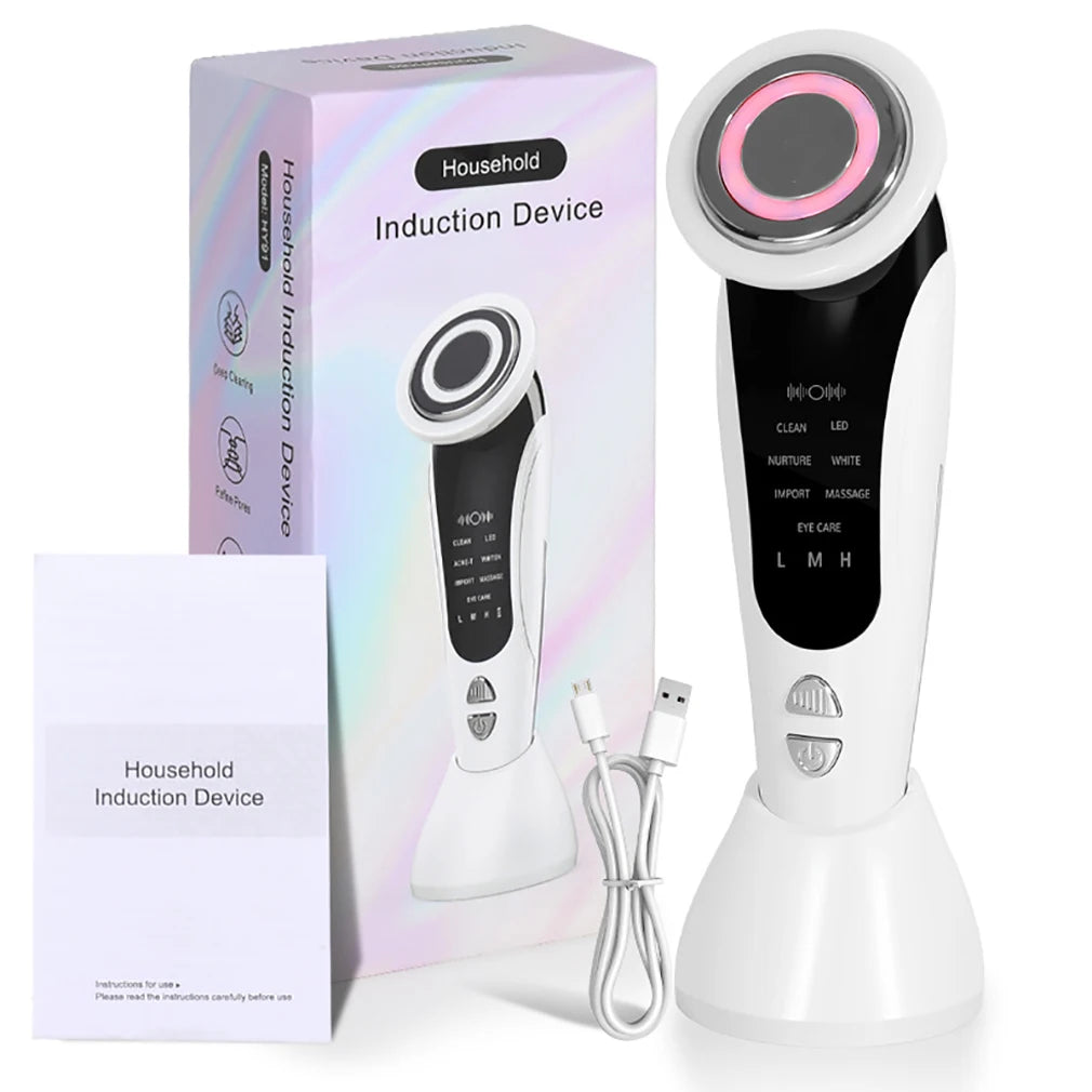 Electric Face Lift Massage with 7 Models 3 Levels Wireless Household Beauty Lift Tightening Vibration Facial Massager Daily Care