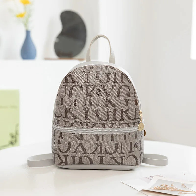 Mini PU Leather Crossbody Backpack For Women Travel