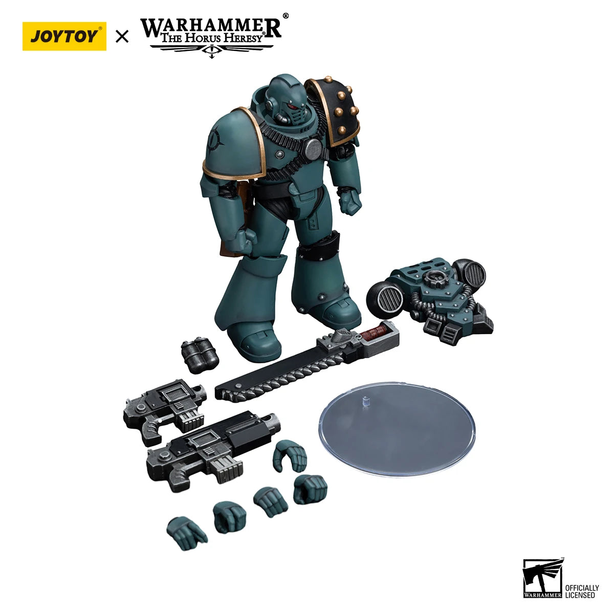 JOYTOY Warhammer 40K 1/18 Action Figure Sons of Horus MKIV Tactical Squad Legionary with Bolter Model
