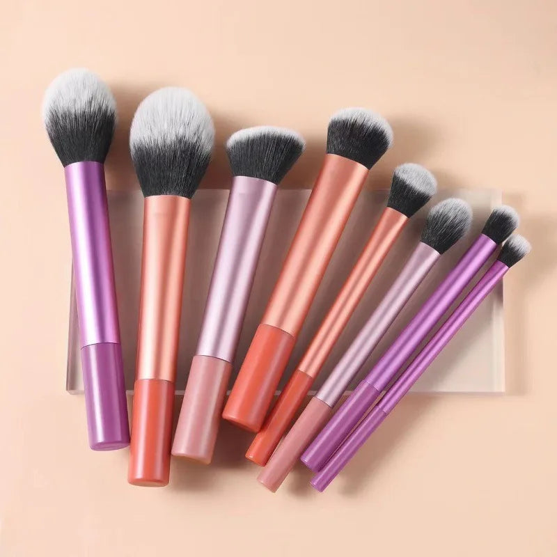 7/8pcs Makeup Brush Kit Soft Synthetic Hair Make Up Brushes Foundation Blush Eyeshadow Cosmetic Makeup Tools