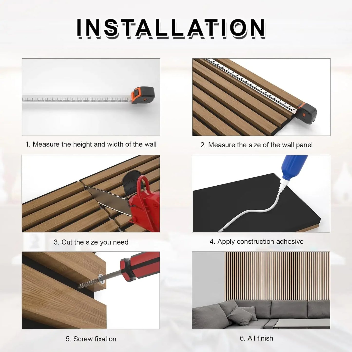 Teak Acoustic Wall Panels Soundproof Wood Slat Panels Interior Decor Noise Cancelling Sound Absorbing Panels