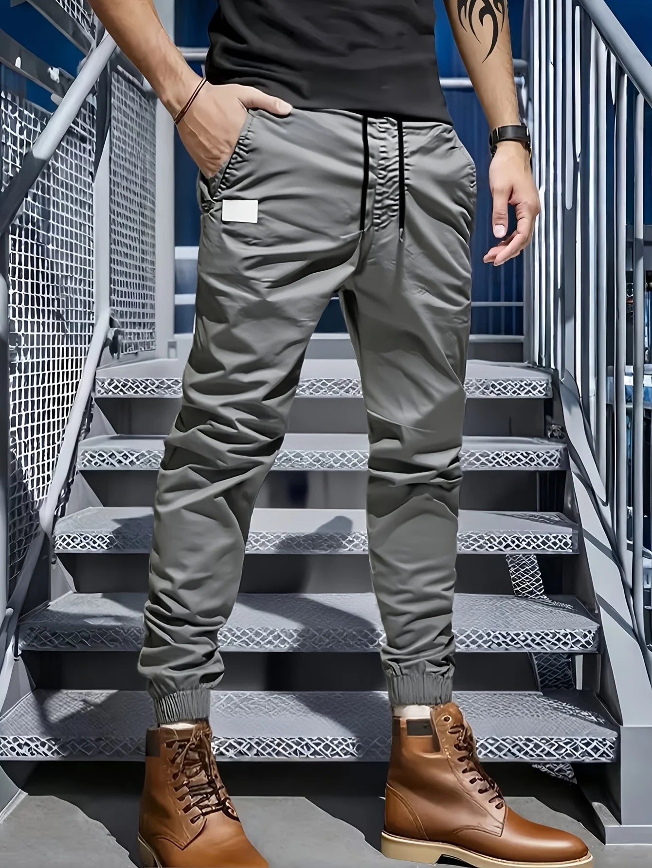 Winthunder Men Multi Pocket Casual Outdoor Workwear Pants