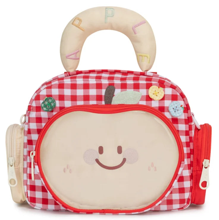 Kabaqoo Cute Apple Ita Bag Women Crossbody PU Leather
