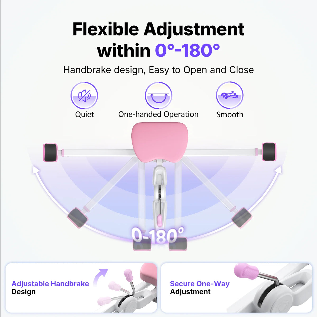 MERACH Split Machine 180° Leg Stretcher 6 Levels 300 LBS Capacity Stretching Equipment with Comfort Pad Improve Flexibility for Dance Gymnastics & Sports Home Training Gear