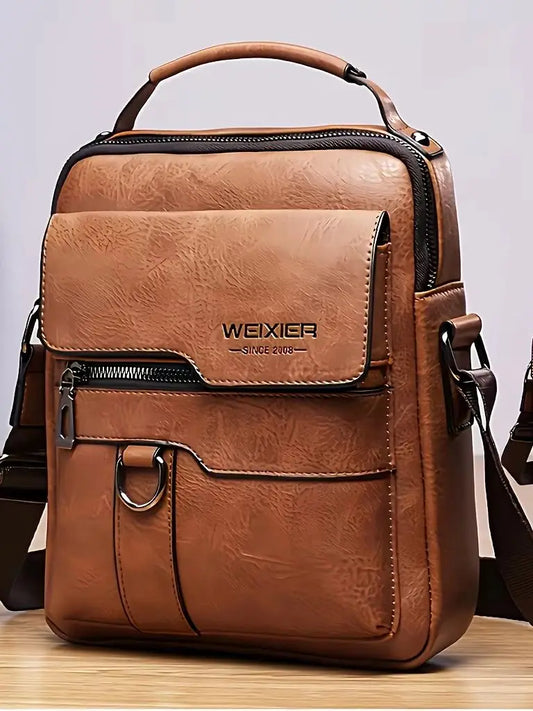 Men Crossbody Bag Vintage Street Style Large Capacity