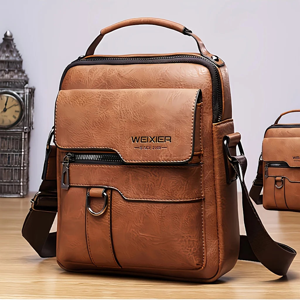 Men Crossbody Bag Vintage Street Style Large Capacity