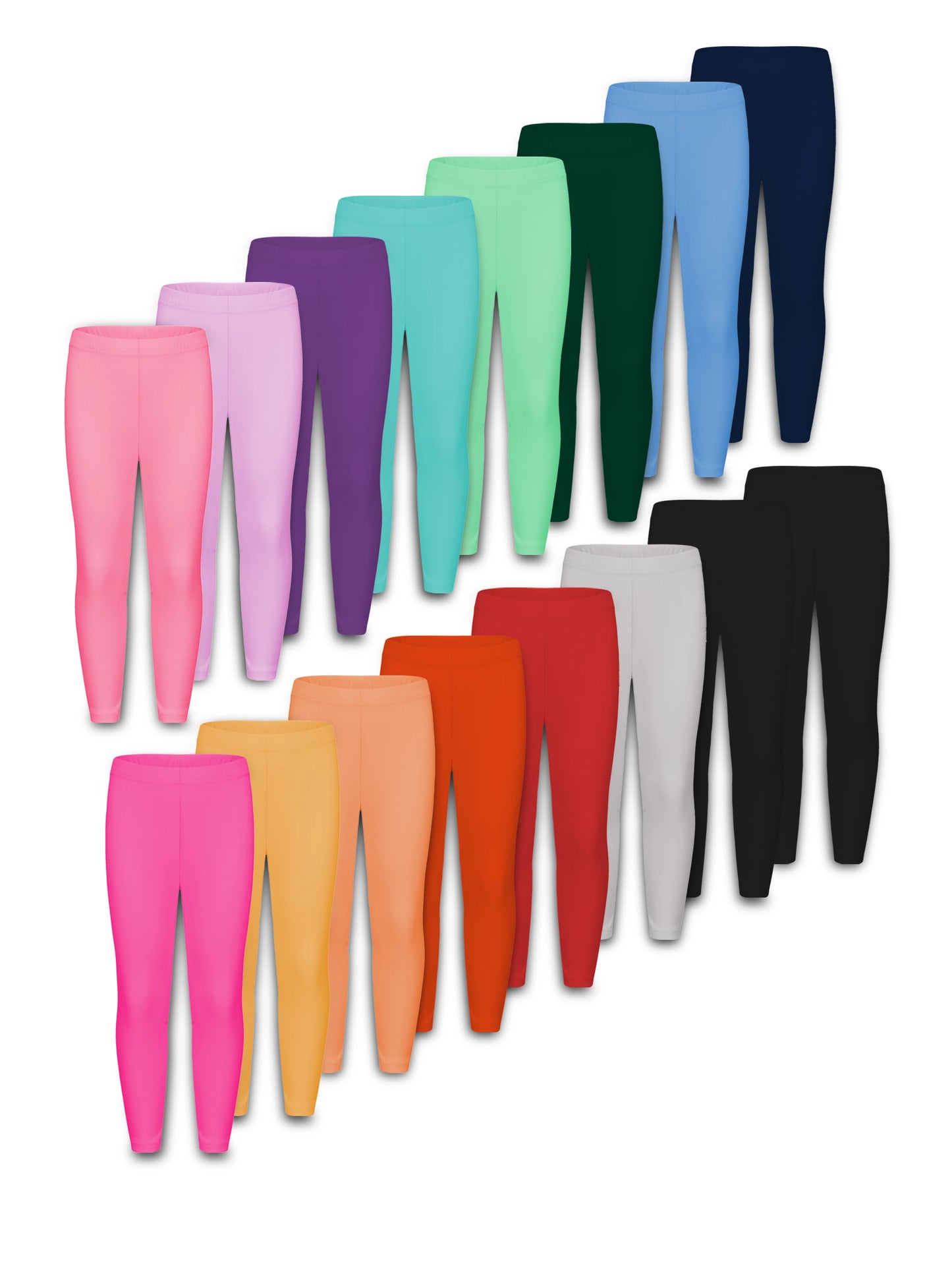 Girls Stretchy Leggings For Playtime Breathable Polyester Elastane