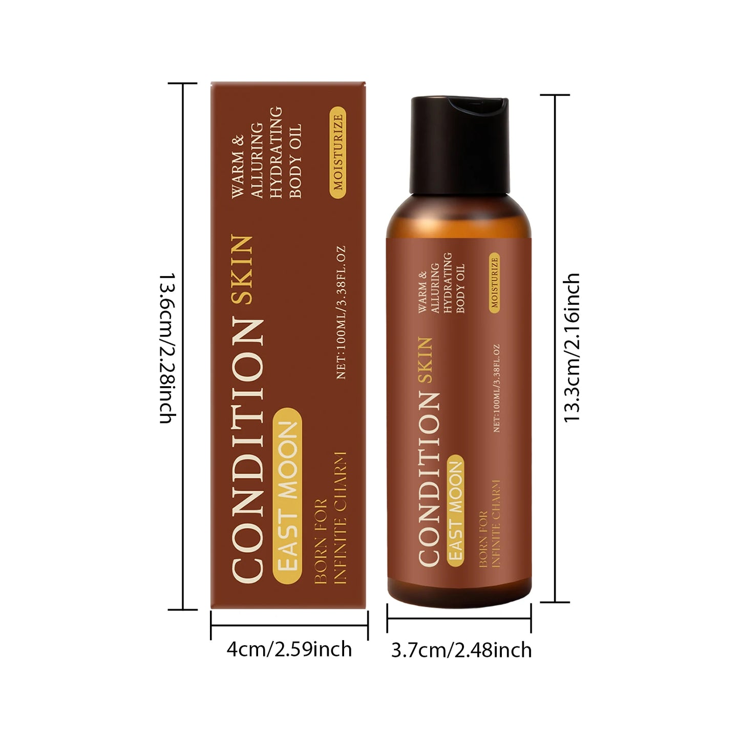 100ML Men Body Essence Oil Gentle Moisturizing Improve Skin Texture Smoothing Nourishing Pores Enhance Elasticity Lasting Fragrance Non-sticky Body Care Oil