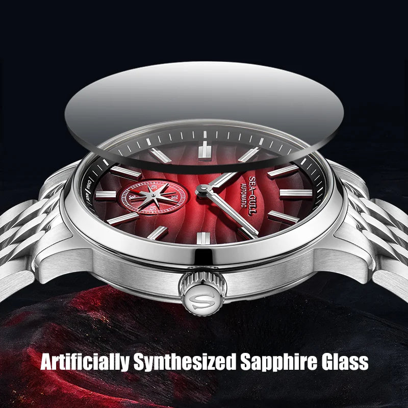 Sea-Gull Automatic Mechanical Mens Wristwatch Polaris Sub Dial Luminous