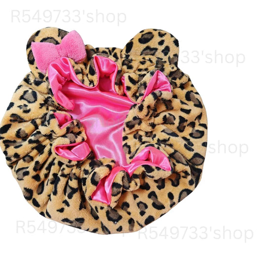 Plush Satin Hair Bonnet For Overnight Hair Protection