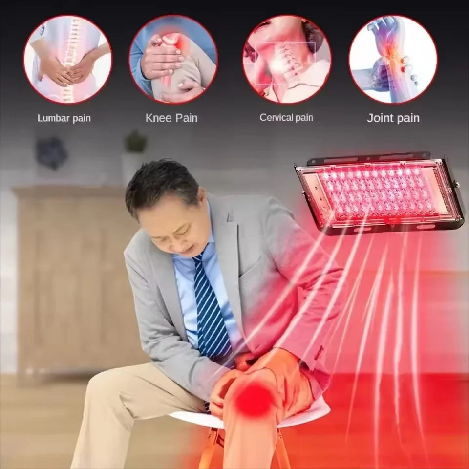 96 LED Red Light Therapy Panel USB Powered 180° Adjustable Phototherapy Lamp for Face Body Skin Beauty Muscle Recovery Joint Comfort Relaxation Home Spa Wellness Portable Light Therapy Device 23.5×14cm