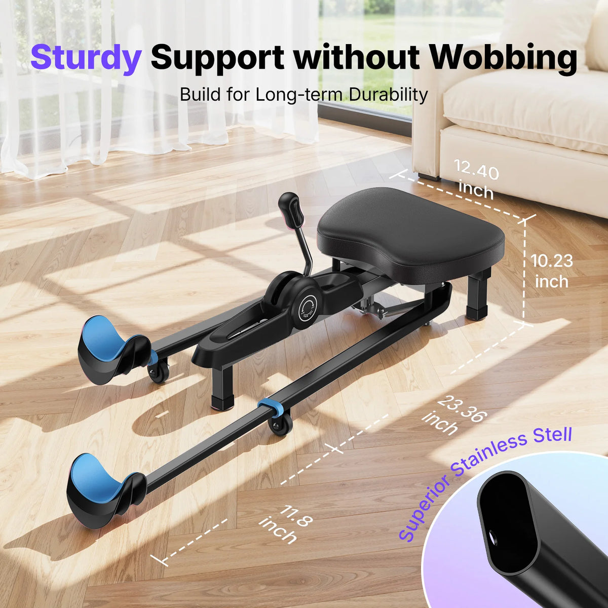 MERACH Split Machine 180° Leg Stretcher 6 Levels 300 LBS Capacity Stretching Equipment with Comfort Pad Improve Flexibility for Dance Gymnastics & Sports Home Training Gear