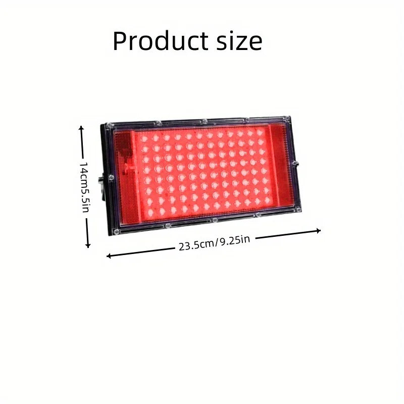 96 LED Red Light Therapy Panel USB Powered 180° Adjustable Phototherapy Lamp for Face Body Skin Beauty Muscle Recovery Joint Comfort Relaxation Home Spa Wellness Portable Light Therapy Device 23.5×14cm