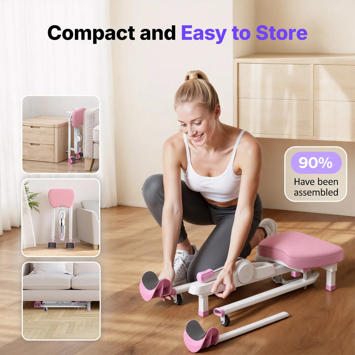 MERACH Split Machine 180° Leg Stretcher 6 Levels 300 LBS Capacity Stretching Equipment with Comfort Pad Improve Flexibility for Dance Gymnastics & Sports Home Training Gear