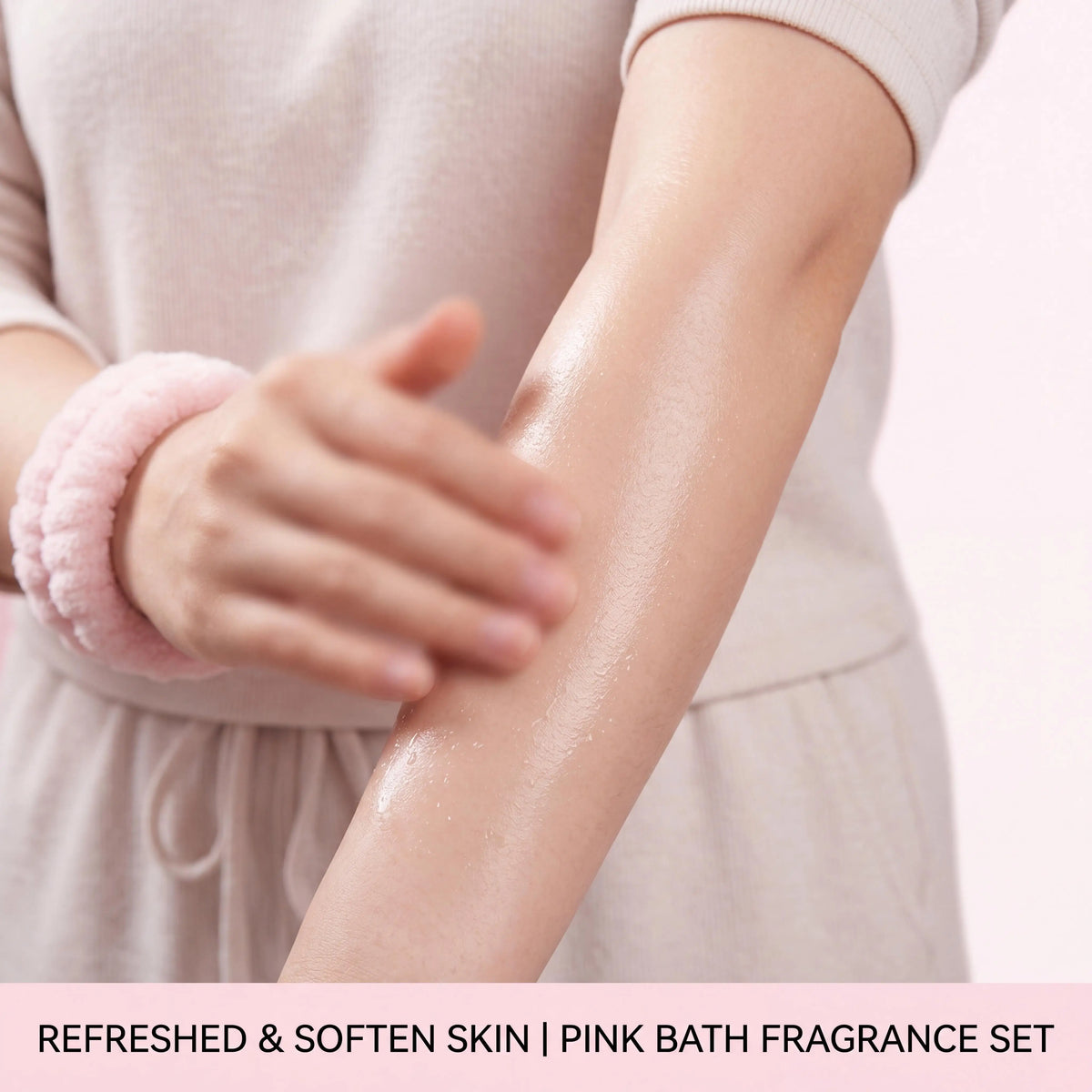 Pink Bath Aromatherapy Set Relaxing Spa Gift Kit Aromatherapy Candle Bath Fizzies Sensory Relaxation Skin Softening Moisturizing Home Fragrance Set