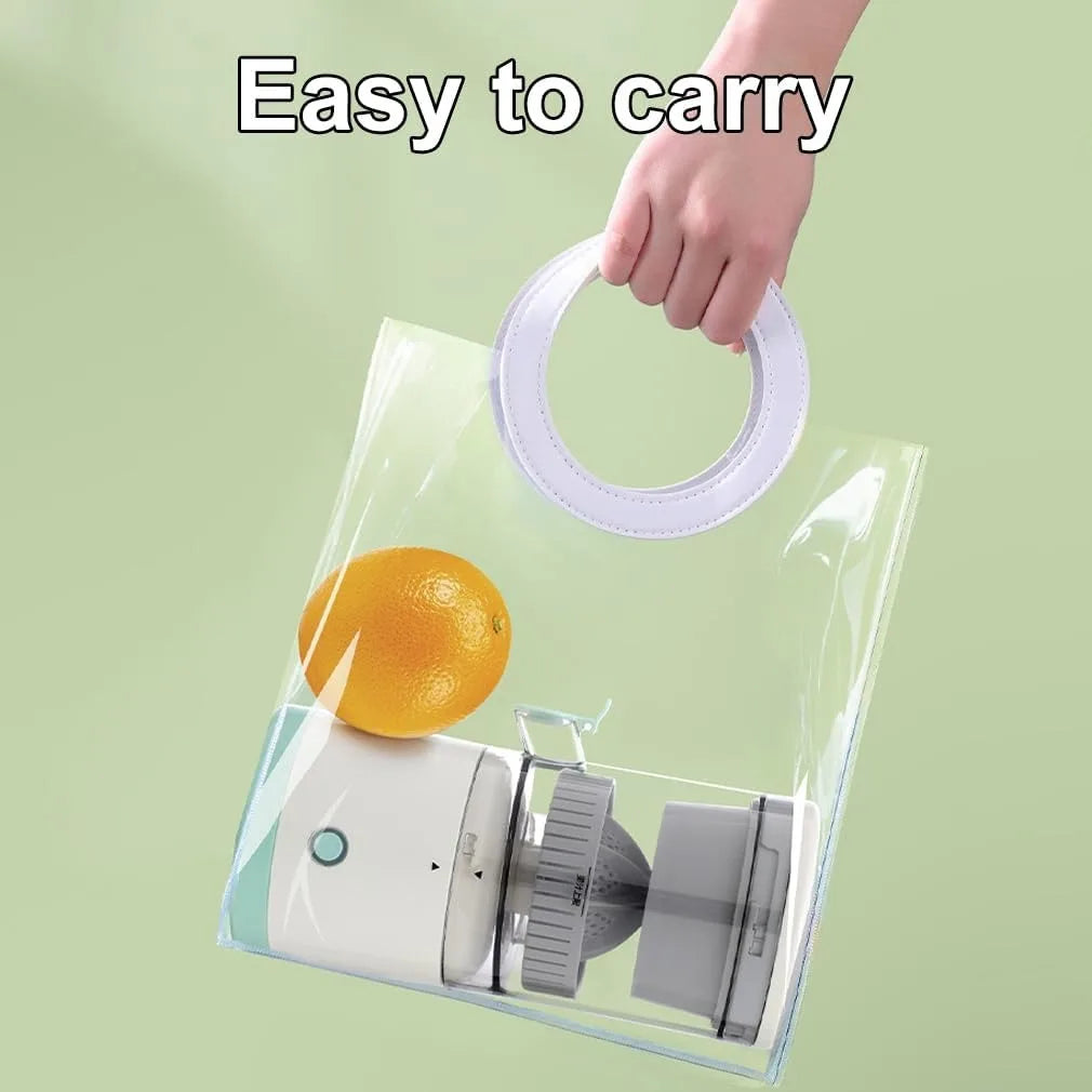 Portable Electric Juicer Rechargeable Citrus Press USB Charging Orange Lemon Squeezer with Cleaning Brush Fresh Juice