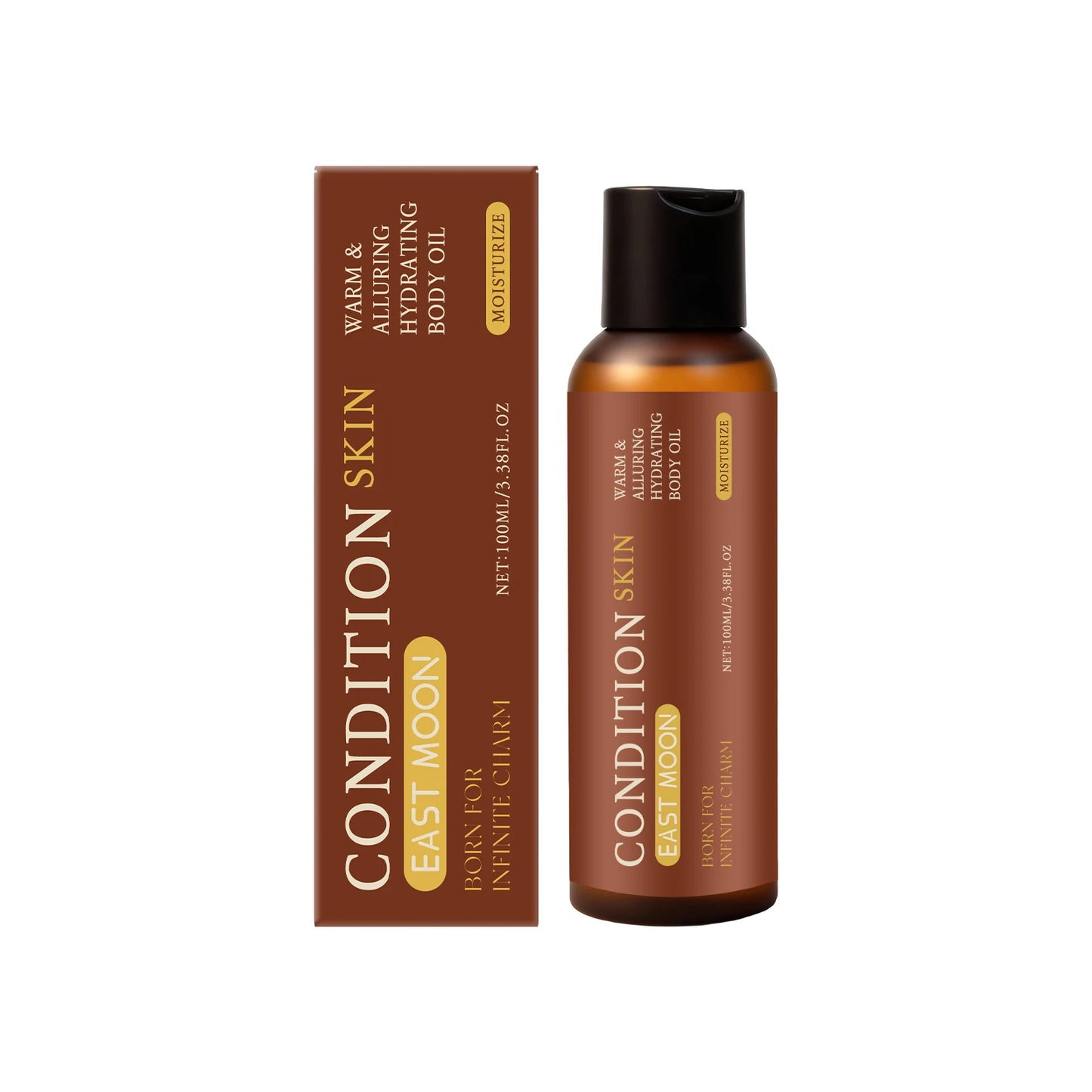 100ML Men Body Essence Oil Gentle Moisturizing Improve Skin Texture Smoothing Nourishing Pores Enhance Elasticity Lasting Fragrance Non-sticky Body Care Oil