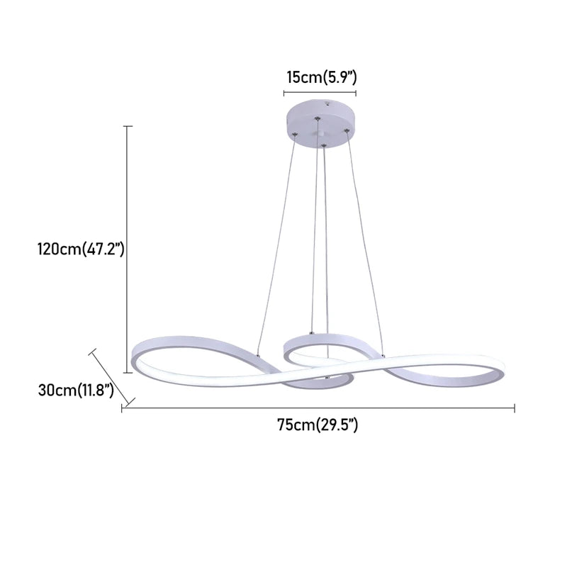 GreeLustr Modern Minimalist LED Pendant Light For Dining Rooms