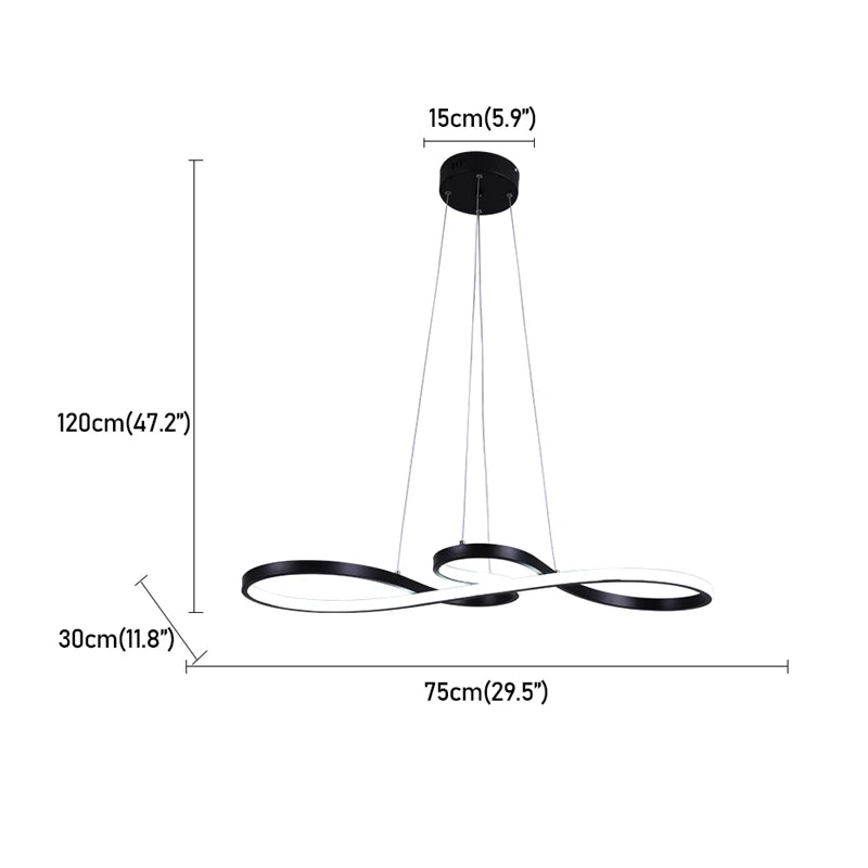 GreeLustr Modern Minimalist LED Pendant Light For Dining Rooms