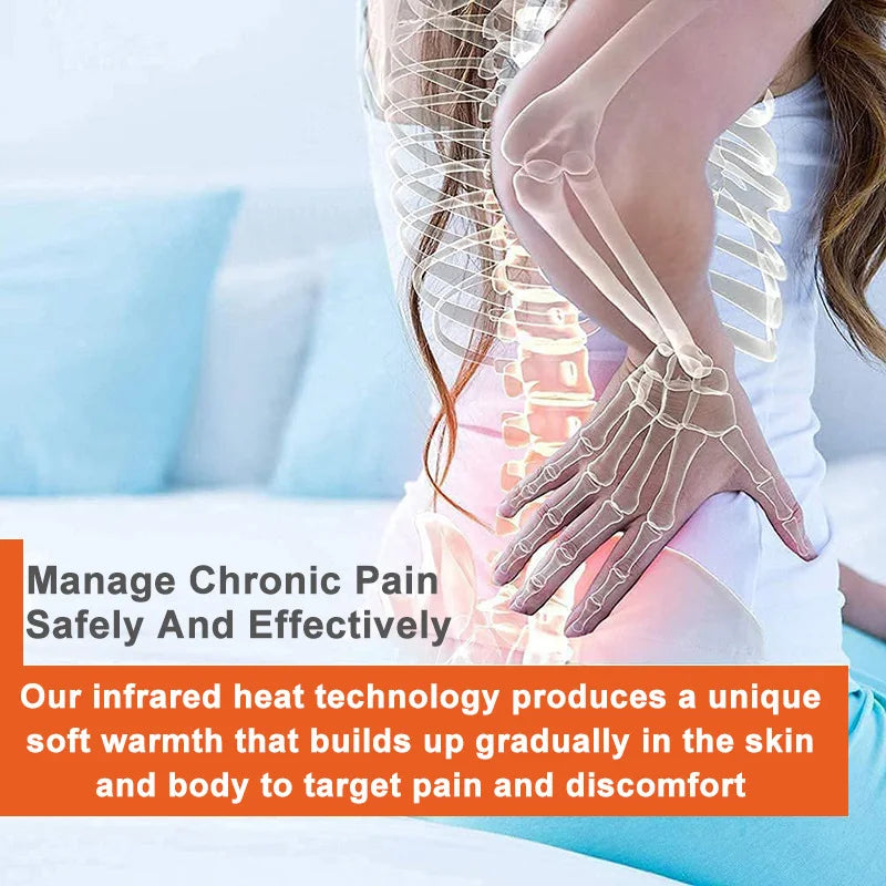 MagCellapy Tourmaline Germanium Stone Infrared Heating Pad For Back Pain