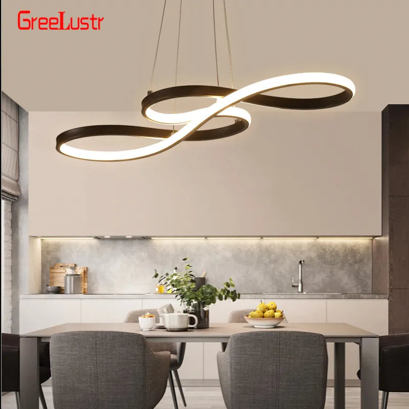 GreeLustr Modern Minimalist LED Pendant Light For Dining Rooms