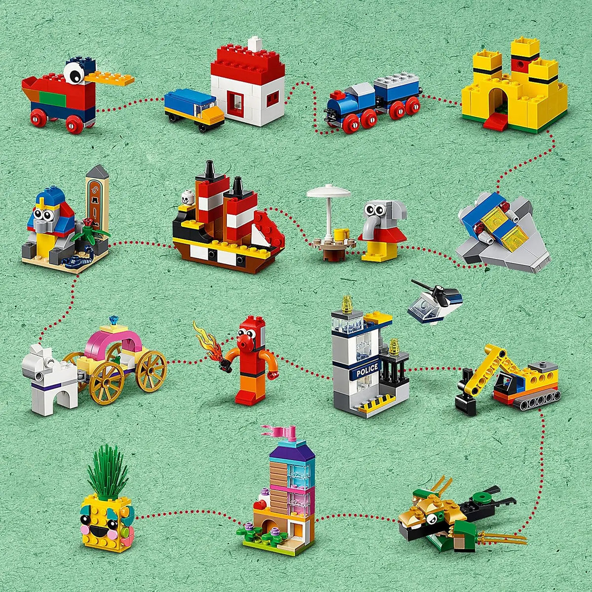 LEGO Classic Play and Creative Building Bricks Set