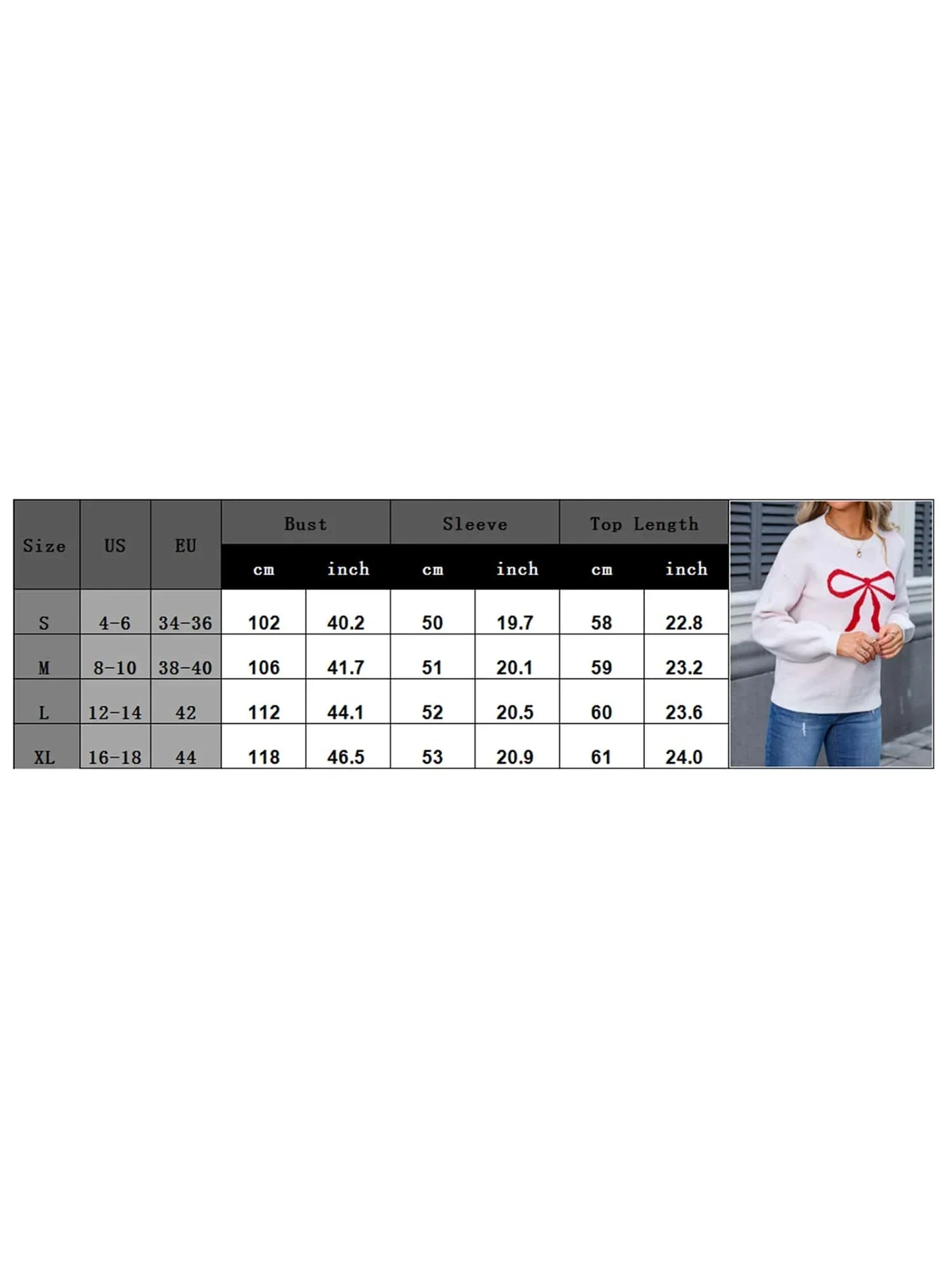Women Knitted Sweater With Bow Print Long Sleeve Round Neck Loose Pullover Fall Winter Streetwear Casual Top