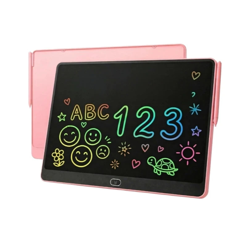 16 inch Large LCD Writing Board and Erasable Graffiti Board - Portable Color Partition Design Drawing Board, Perfect for Teenagers' Art, Home, School, Daily Gifts (Paper Gift Box with Holder)