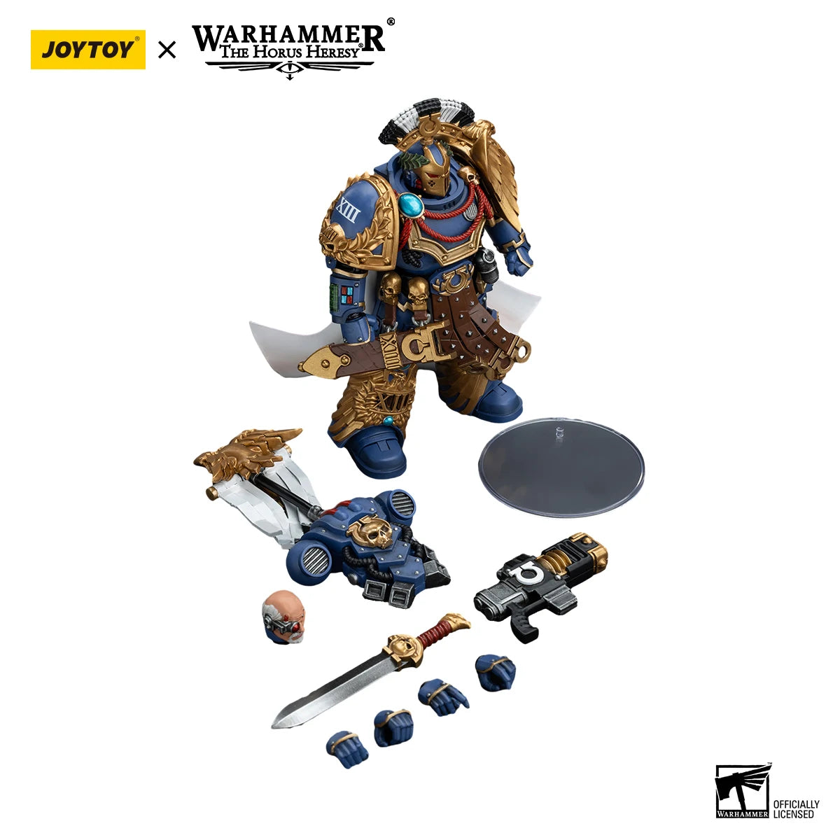 [IN STOCK]JOYTOY Warhammer 30K 1/18 Action Figure Ultramarines Legion Praetor with Power Sword and Volkite Serpenta Model