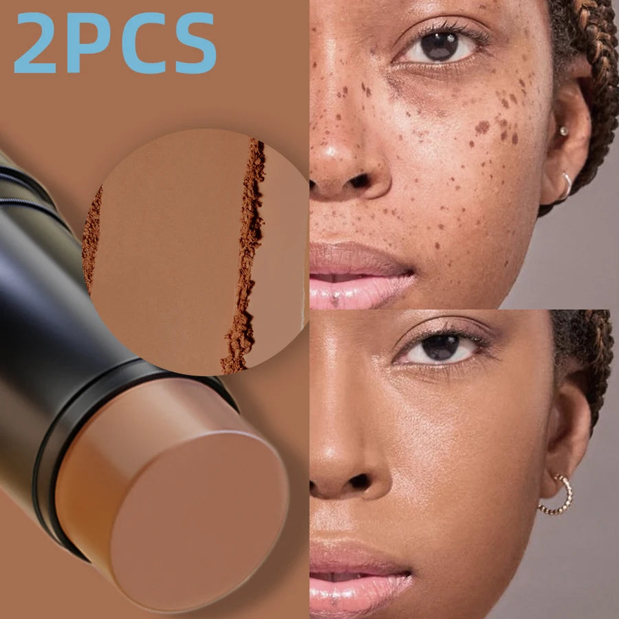 2pcs Face Foudation Concealer Stick Long Lasting Dark Circles Corrector Contour Concearler Pen Korean Makeup for Women Face Cosmetic