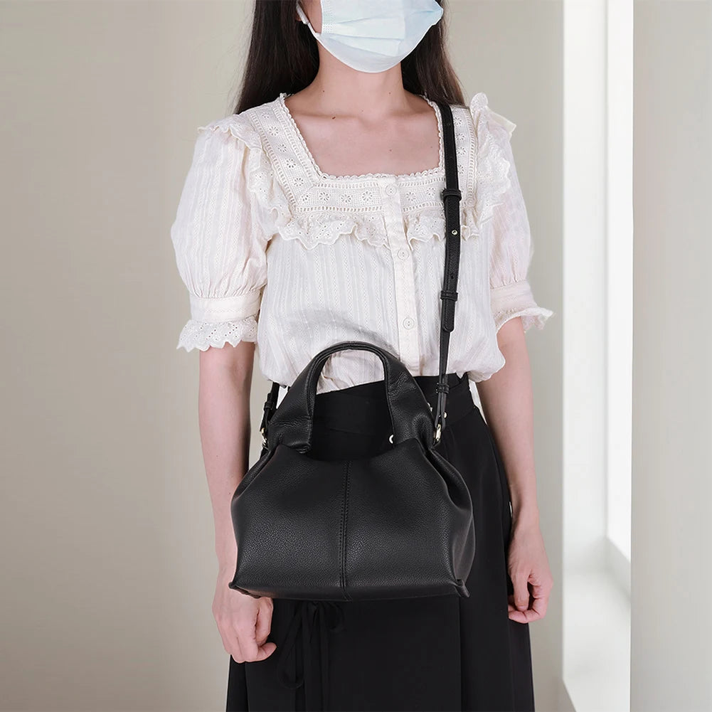 APWIKOGER Soft Cloud Dumpling Clutch Purse With Removable Crossbody Strap