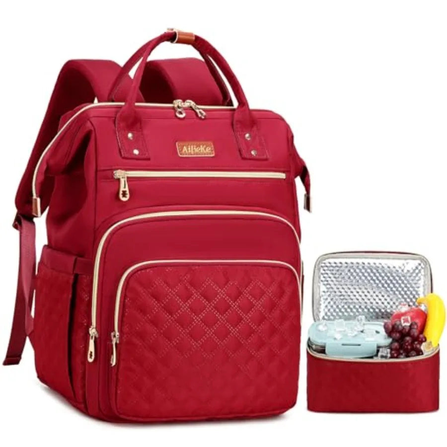 Lunch Backpack With Insulated Cooler And Laptop Compartment