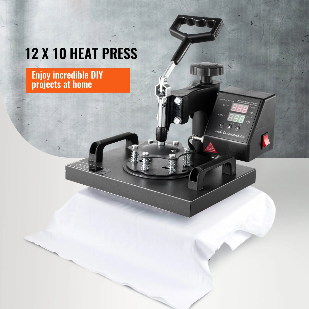 SucceBuy Dual Digital Swing Away Heat Press Sublimation Transfer Machine