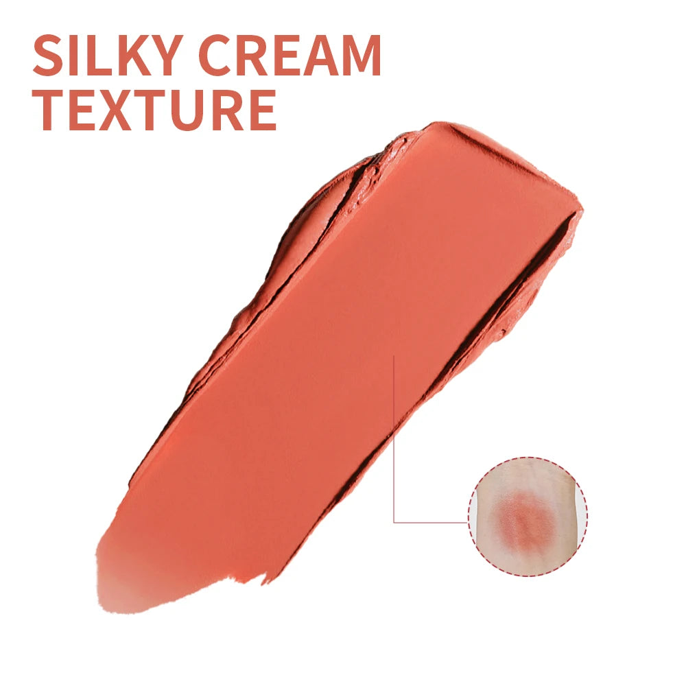 All-In-One 8 Color Cream Blush Countouring Face Palette Blendable Longwear Natural Glow Shades Long-Lasting Sweat-Resistant Woman Makeup