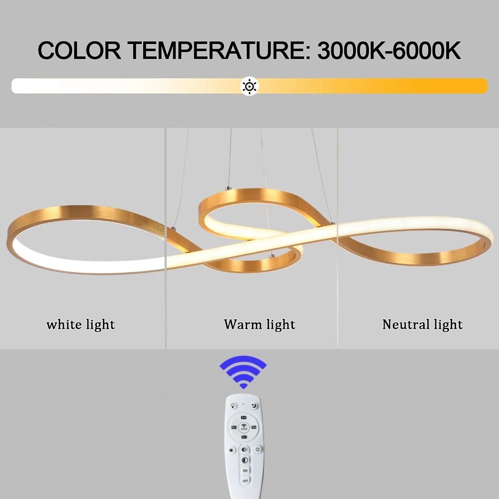 GreeLustr Modern Minimalist LED Pendant Light For Dining Rooms
