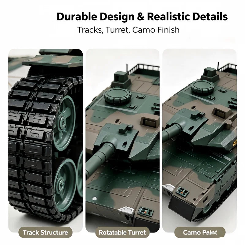 TONGLI RC Battle Tank With Remote Control And Realistic Effects