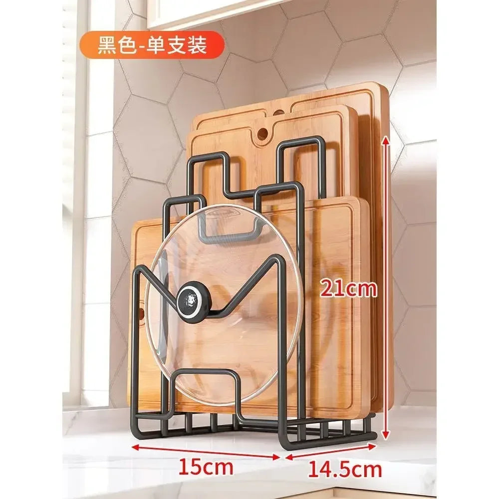 Multi Layer Pot Lid Holder And Kitchen Rack Stand Rustproof
