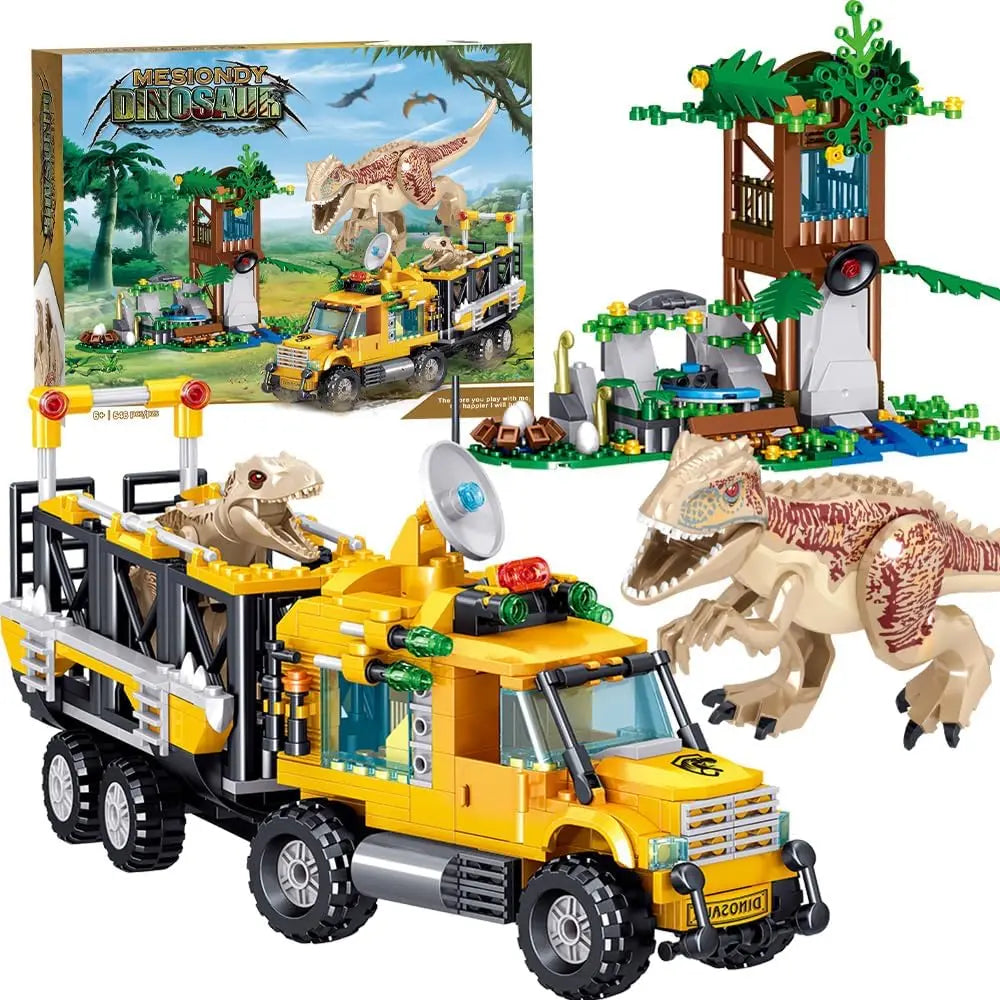 Dinosaurs Building Blocks Set, Dinosaur Toys ,Dinosaur Park World, Birthday Gifts for Boys and Girls (546 Pcs)