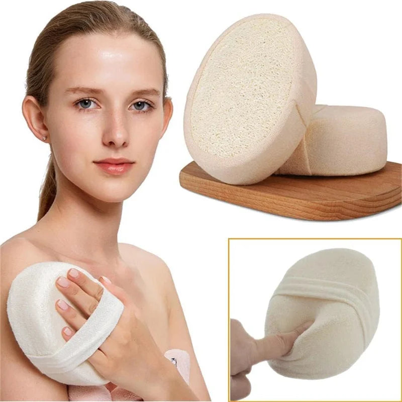 100% Natural Loofah Sponge Unisex Bath Towel Wipe Thick Sponge Bath Shower Rub Wash Body Scrubber Durable Healthy Massage Brush