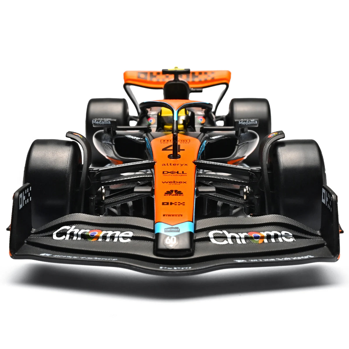 McLaren MCL60 Diecast Racing Car Model with Display Base