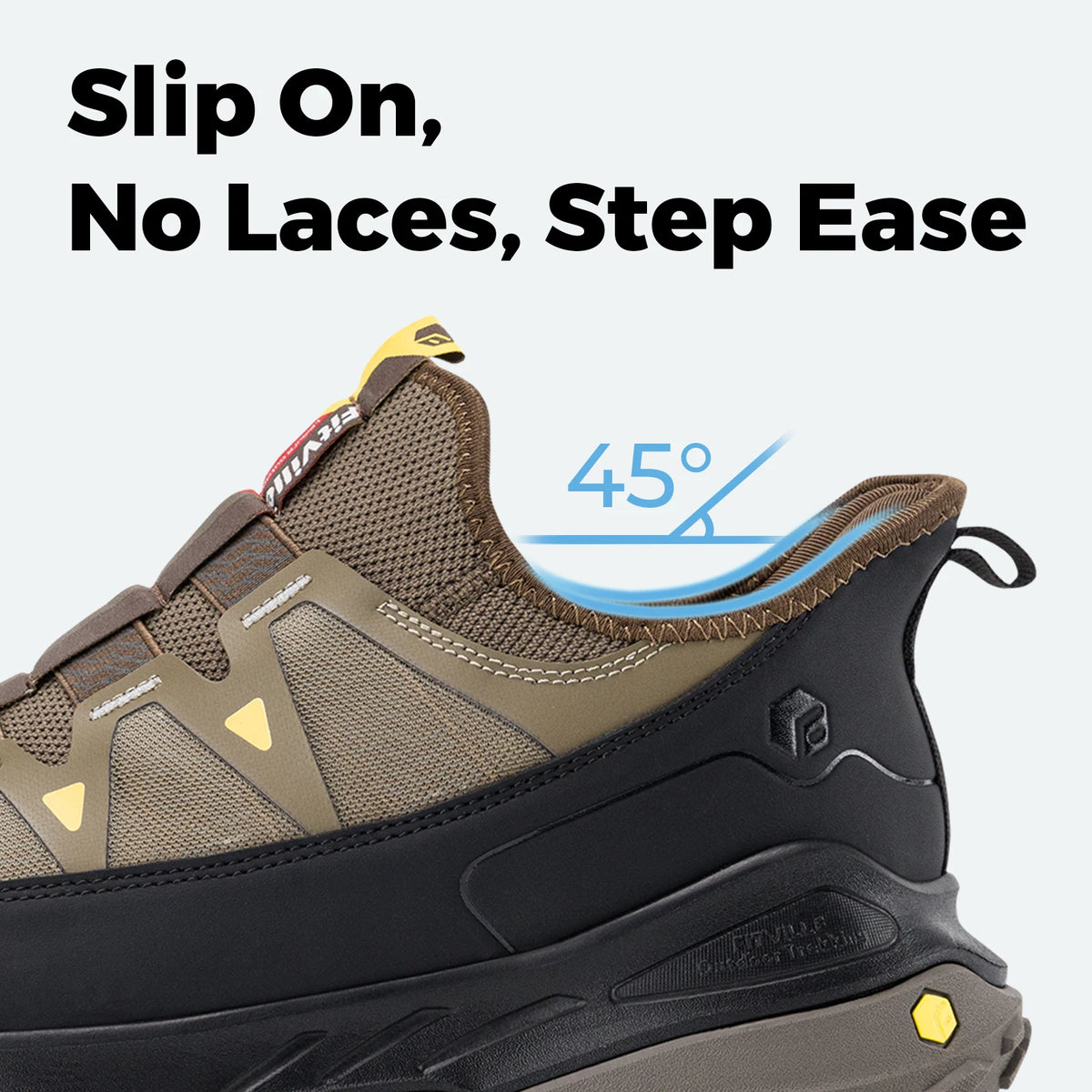 Fittington Slip-on Shoes Wide Sneakers For Men Soft Mens Running Shoe Slip Resistant Hiking Walking Shoes With Arch Spport