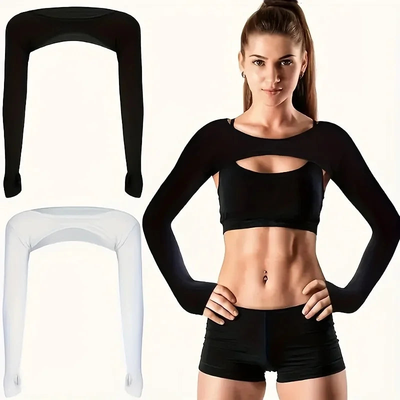 UV Shawl Arm Sleeves Ice Silk Coolness Fabric UPF50+ Golf Sun Sleeves for Sun Protection Compression Shawl Arm Sleeve Sport