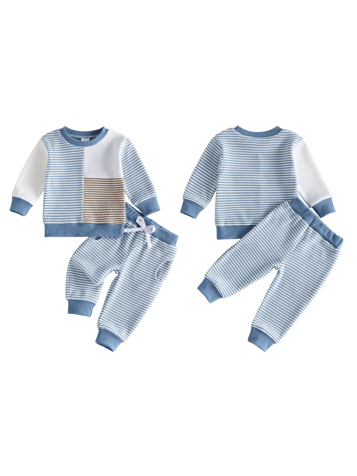 Baby Boy Fall Sleeve-Sweatshirt Toddler Baby Boy Fall Outfit Striped Boy Fall Boy-Fall-Outfit Outfit Striped Toddler Baby