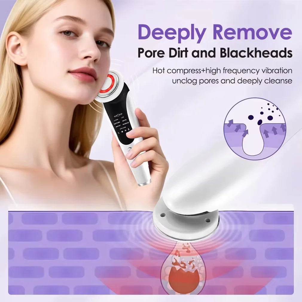 Electric Face Lift Massage with 7 Models 3 Levels Wireless Household Beauty Lift Tightening Vibration Facial Massager Daily Care