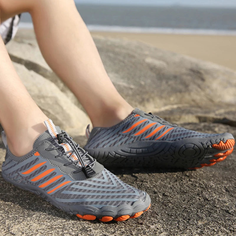 Quick-Dry Water Shoes For Men Barefoot Outdoor Aqua Shoes Lightweight Wading Beach Swimming Fitness Cycling Breathable Sneakers